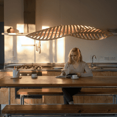 Lámpara decorativa de techo Navicula by David Trubridge | Estudio Lofft