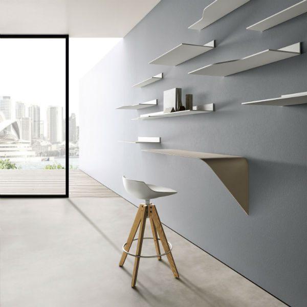 Taburete elegante y minimalista  FLOW STOOL by  MDF Italia