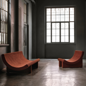 Mueble tapizado Trench, es la visión de Philippe Malouin para Acerbis