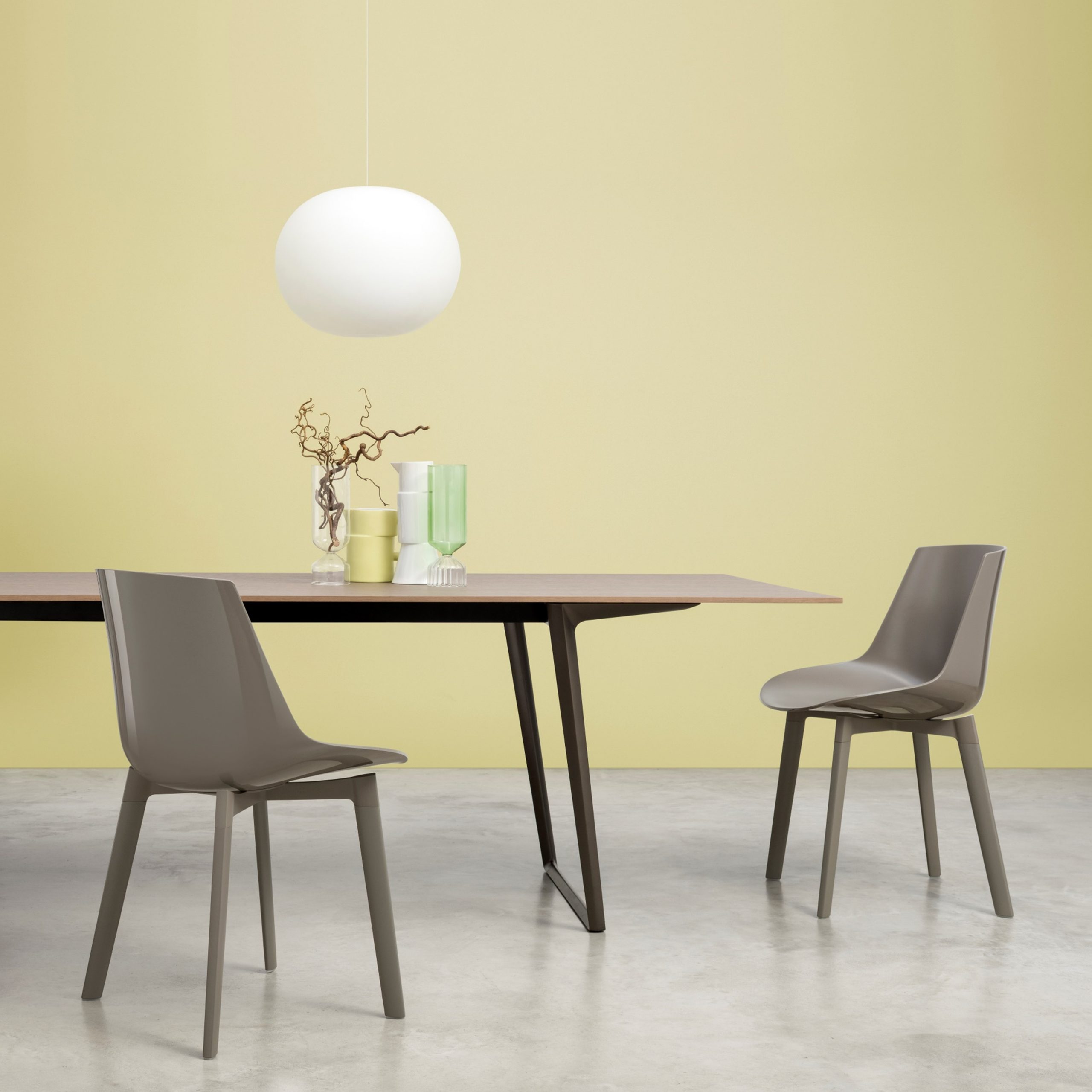 Silla elegante y minimalista FLOW CHAIR COLLECTION by MDF Italia