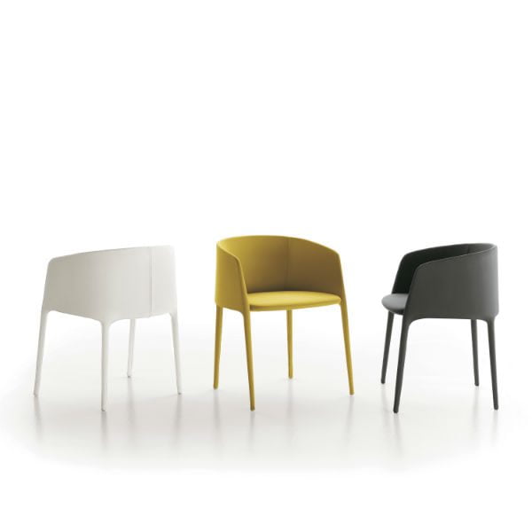 Silla elegante y minimalista ACHILLE ARMCHAIR by MDF Italia