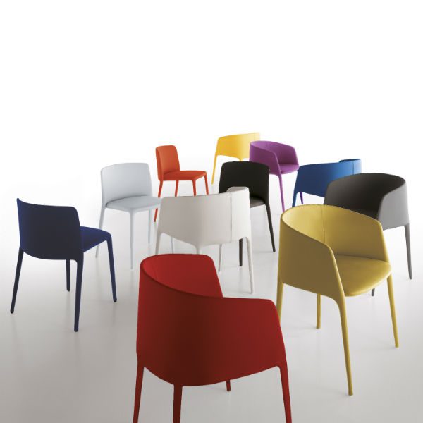 Silla elegante y minimalista ACHILLE ARMCHAIR by MDF Italia