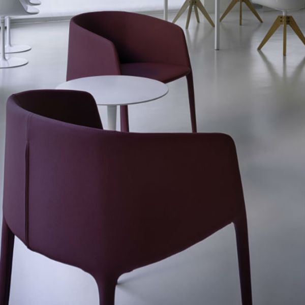 Silla elegante y minimalista ACHILLE ARMCHAIR by MDF Italia