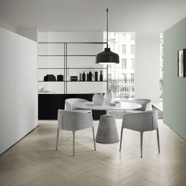 Silla elegante y minimalista ACHILLE ARMCHAIR by MDF Italia