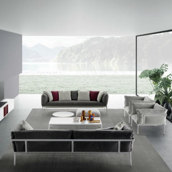 Sofá elegante y minimalista SOFÁ YALE by MDF Italia