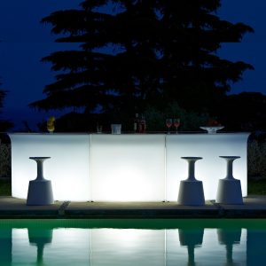 Barra de bar con luz led