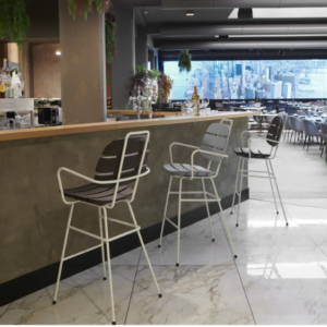 taburete alto de exterior e interior RIBS UP