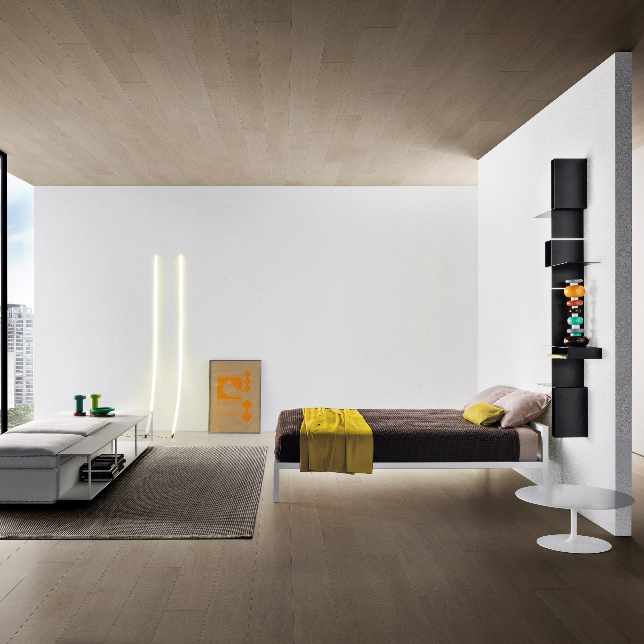 Cama elegante y minimalista ALUMINIUM BED by MDF Italia