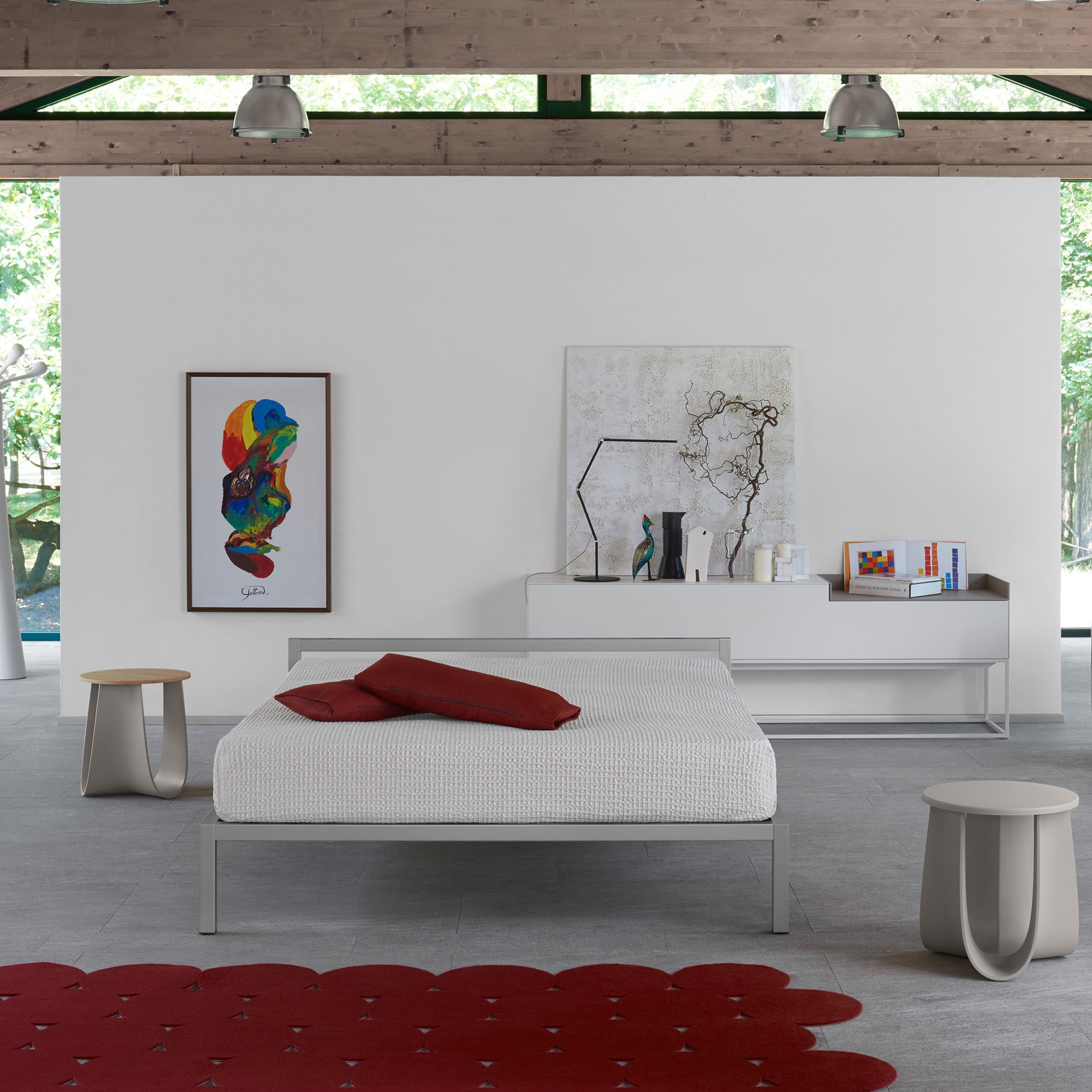 Cama elegante y minimalista ALUMINIUM BED by MDF Italia