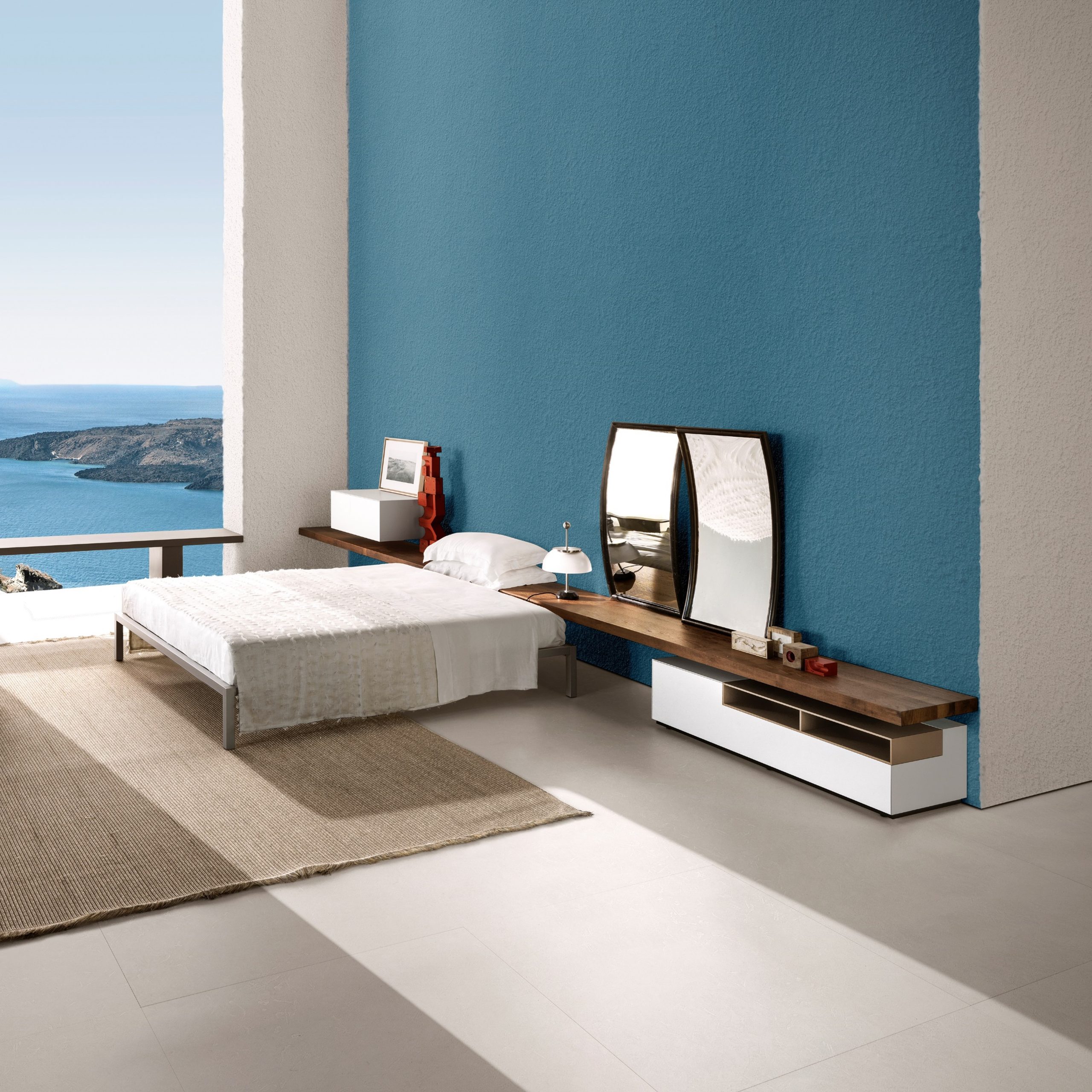 Cama elegante y minimalista ALUMINIUM BED by MDF Italia
