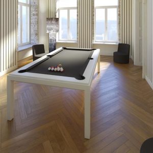 Mesa de billar-comedor FUSIONTABLES WHITE by Fusiontables