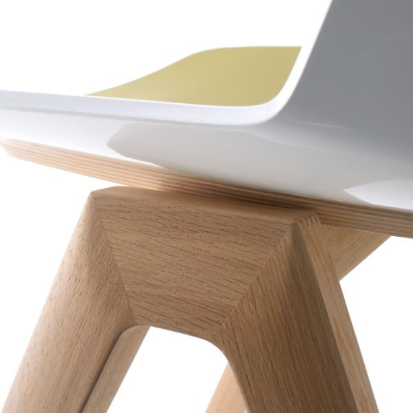 Silla elegante y minimalista AÏKU by MDF Italia