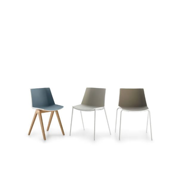 Silla elegante y minimalista AÏKU by MDF Italia